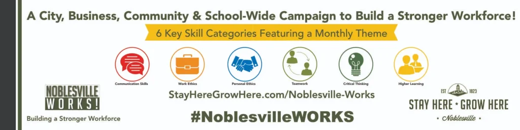 Noblesville works banner